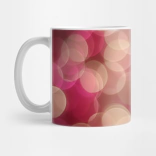 Abstract Pink Dots Bokeh Lights Mug